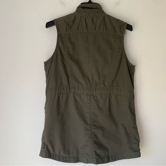 The North Face Woman’s 100% Cotton Olive Green Vest Size Medium - Picture 4 of 16